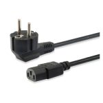 Equip 112121 cable de transmisión negro de 3 metros con conector IEC C13 y CEE7/7