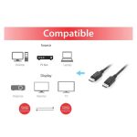 Equip 119337 Cable DisplayPort 1.2 de 5,0 metros con soporte 4K y 60 Hz, SKU 119337