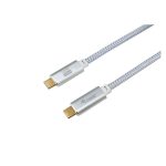 Cable USB-C a USB-C Equip 128360, 3.2 Gen 2, de 3 metros, blanco, con PD 100W, soporte 4K/60Hz y velocidad de 10Gbps