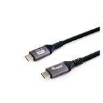 Equip 128381 Cable USB 4 de tipo C a tipo C, M/M, 1,2m, con soporte para PD3.1 de 240W, resolución 8K a 60Hz y velocidad de 40Gbps, color negro