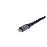 Equip 128381 Cable USB 4 de tipo C a tipo C, M/M, 1,2m, con soporte para PD3.1 de 240W, resolución 8K a 60Hz y velocidad de 40Gbps, color negro