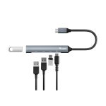 Hub Equip 128962 de interfaz USB 3.2 Gen 1, Type-C, velocidad de 5000 Mbit/s en color plata. SKU: 12896207101