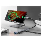 Hub Equip 128962 de interfaz USB 3.2 Gen 1, Type-C, velocidad de 5000 Mbit/s en color plata. SKU: 12896207101