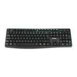 Teclado Equip modelo 245211, USB, para oficina, QWERTY en español, color negro