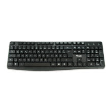 Teclado Equip modelo 245211, USB, para oficina, QWERTY en español, color negro