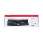 Teclado Equip modelo 245211, USB, para oficina, QWERTY en español, color negro