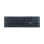 Teclado Equip con ratón incluido, diseño QWERTY en español, para oficina, color negro. SKU 245221