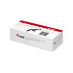 Vista frontal del soporte de sobremesa Equip para dos monitores interactivos de 17 a 32 pulgadas, modelo 650121. Ideal para optimizar el espacio de trabajo.