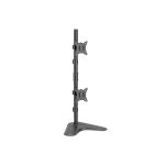 Imagen del Equip soporte de sobremesa para dos monitores verticales de 17 a 32 pulgadas, SKU 650128, ajustable y resistente.