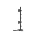 Imagen del Equip soporte de sobremesa para dos monitores verticales de 17 a 32 pulgadas, SKU 650128, ajustable y resistente.