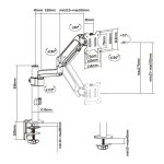 Soporte de escritorio Equip ajustable para monitores, apto para tamaños de 17 a 32 pulgadas, SKU 650132