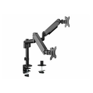 Soporte de sobremesa Equip para dos monitores de 17-32 pulgadas, SKU: 65013307101. Ideal para configuraciones de trabajo duales.