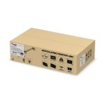 Soporte articulado de sobremesa Equip 650158 para triple monitor compatible con pantallas de 17 a 32 pulgadas, negro y ajustable