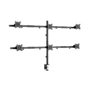 Soporte articulado de sobremesa marca Equip para 6 monitores de 17 a 32 pulgadas. SKU: 650160