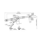 Equip Soporte de sobremesa para monitor triple de 17 a 27 pulgadas, SKU 650162, ideal para configuraciones de múltiples monitores