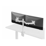 Equip Soporte de escritorio articulado para dos monitores de 17 a 32 pulgadas, color blanco, SKU 650167