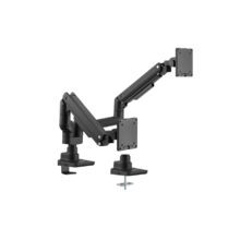 Equip soporte de sobremesa para monitores dobles de 17 a 35 pulgadas en color negro. SKU: 650182