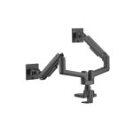 Equip soporte de sobremesa para monitores dobles de 17 a 35 pulgadas en color negro. SKU: 650182