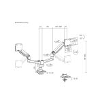 Equip Soporte de escritorio para monitor doble de 17 a 35 pulgadas, color blanco, SKU 650183