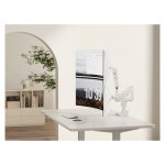 Equip Soporte de escritorio para monitor doble de 17 a 35 pulgadas, color blanco, SKU 650183
