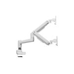 Equip Soporte de escritorio para monitor doble de 17 a 35 pulgadas, color blanco, SKU 650183