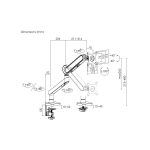 Equip soporte de escritorio negro para monitor ajustable de 17 a 35 pulgadas, SKU 650184