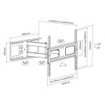 El soporte de pared articulado Equip 650316 para televisores de 37-70 pulgadas ofrece una solución robusta y versátil para montar tu TV. SKU 650316.