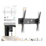 Soporte de pared inclinable para televisores curvos de 60 a 100 pulgadas de la marca Equip, SKU 650322