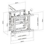 Equip soporte de pared, ideal para monitores de 45 a 70 pulgadas, con función pop-out, SKU 650352