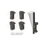 Soporte de techo Equip 650373 para doble pantalla de 45 a 55 pulgadas, fabricado en acero robusto, SKU 650373