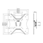 Equip Soporte de pared para TV de 23-43 pulgadas, modelo 650401, categoría Monitores, ajustable y fácil de instalar