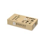 Pantalla telescópica ultragrande de Equip, ajustable entre 60 a 100 pulgadas, con carro LFD, SKU 650605.