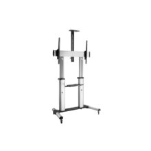 Pantalla telescópica ultragrande de Equip, ajustable entre 60 a 100 pulgadas, con carro LFD, SKU 650605.