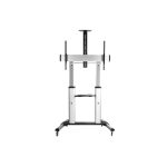 Pantalla telescópica ultragrande de Equip, ajustable entre 60 a 100 pulgadas, con carro LFD, SKU 650605.