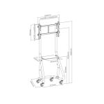 Equip 650608 Carro LFD de 37 a 80 pulgadas para cargas pesadas. SKU: 650608