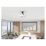 Montaje de techo para proyector Equip 650705 en color negro, diseñado para una instalación segura y discreta