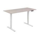 Bipedestador eléctrico Equip ERGO, color blanco, con doble motor y excelente ergonomía. SKU: 650804.