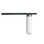 Equip Soporte de cristal para monitor de sobremesa, SKU 650882. Soporte de cristal transparente, eleva el monitor para una postura ergonómica.