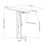 Soporte para CPU bajo escritorio Equip, modelo ajustable para mayor versatilidad, SKU 650892