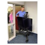 Carro multimedia Ergotron Neo-Flex Mobile MediaCenter LD negro para panel plano, SKU 24-190-085