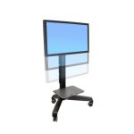 Ergotron Neo-Flex Mobile MediaCenter UHD, carro multimedia para panel plano, color negro, SKU 24-192-085