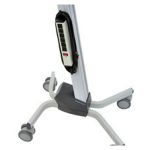 Imagen del soporte de suelo Ergotron Neo-Flex Laptop Cart en color gris con ruedas multimedia. SKU 24-205-214.