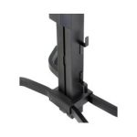 Vista frontal del carro multimedia Ergotron TeachWell en color grafito. Incluye espacio de trabajo digital para facilitar la movilidad y organización, SKU 24-220-055.