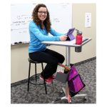 Ergotron LearnFit, carro de escritorio ajustable en altura para mejorar la ergonomía y comodidad, SKU 24-481-003