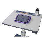 Ergotron LearnFit, carro de escritorio ajustable en altura para mejorar la ergonomía y comodidad, SKU 24-481-003