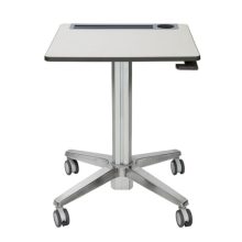 Imagen del Ergotron LearnFit, una mesa ajustable ideal para monitores, con altura regulable, SKU 24-547-003