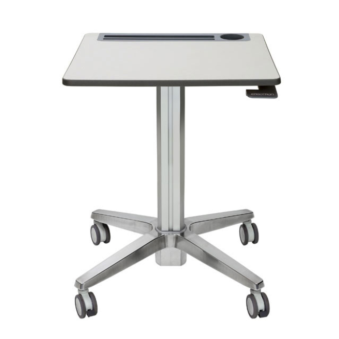 Ergotron LearnFit Mesa Ajustable con Altura Regulable Imagen del Ergotron LearnFit, una mesa ajustable ideal para monitores, con altura regulable, SKU 24-547-003