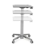 Imagen del Ergotron LearnFit, una mesa ajustable ideal para monitores, con altura regulable, SKU 24-547-003