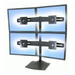 Soporte Ergotron DS Series para cuatro monitores de hasta 24 pulgadas, modelo DS100 en color negro, SKU 33-324-200