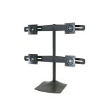 Soporte Ergotron DS Series para cuatro monitores de hasta 24 pulgadas, modelo DS100 en color negro, SKU 33-324-200